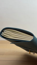 A5 Echtleder Journal Cover | Ozeanblau