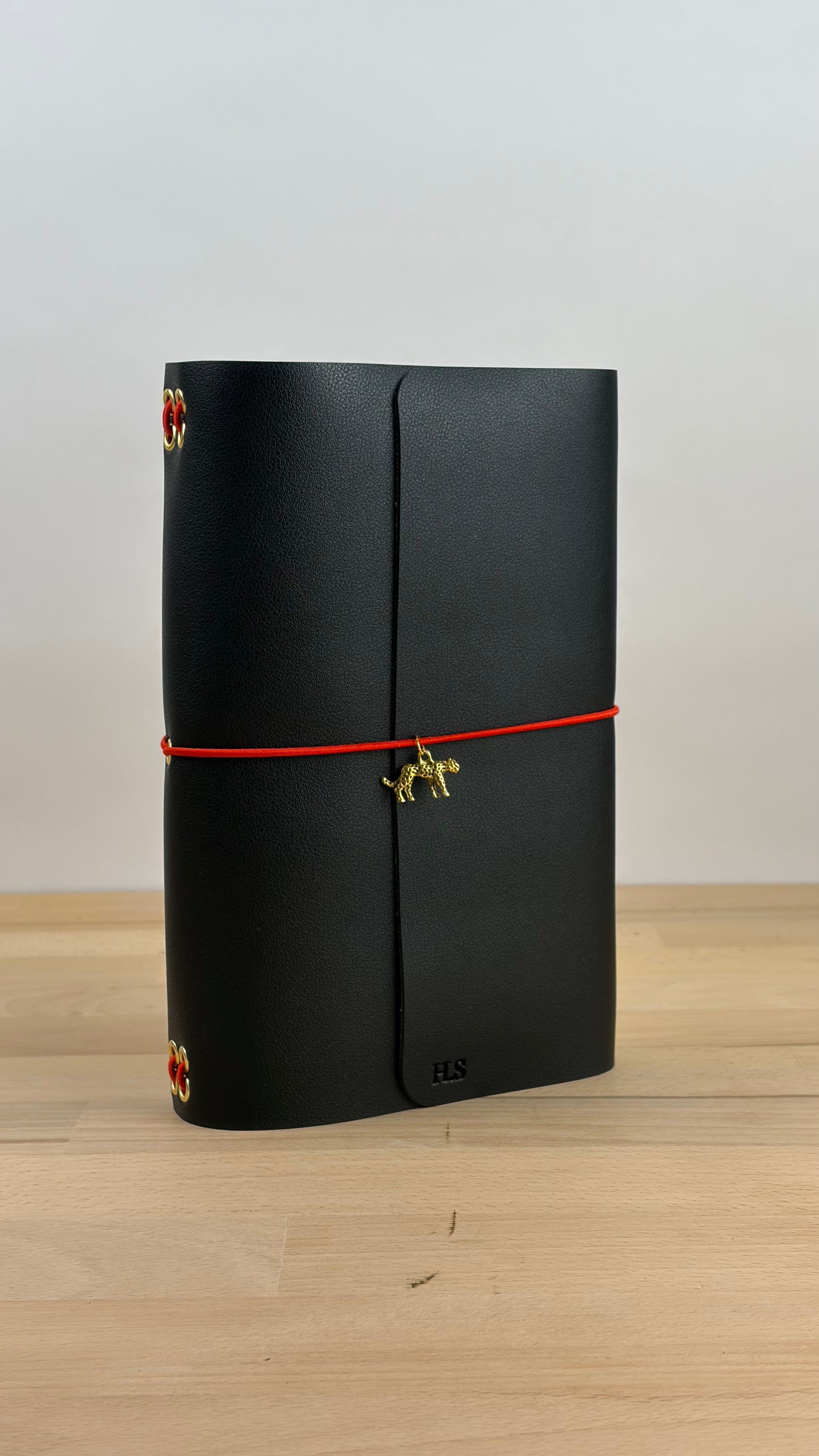 A5 Kunstleder Journal Cover | Schwarz