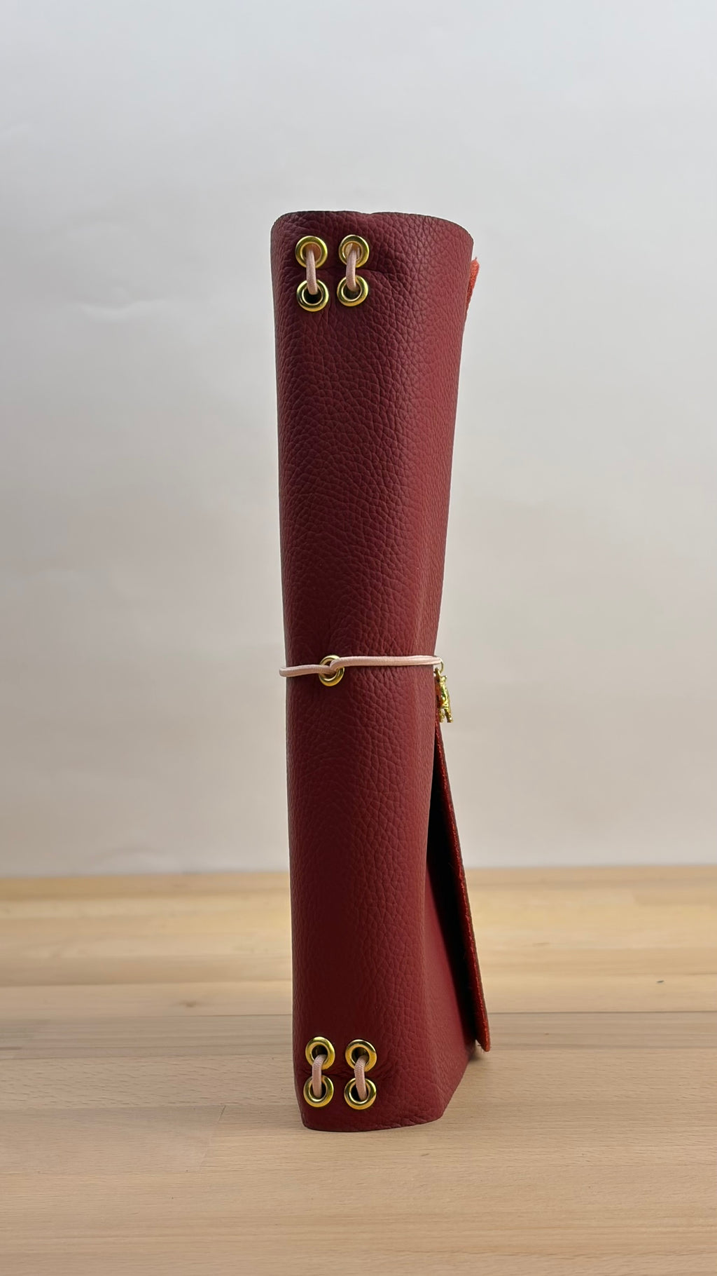 A5 Echtleder Journal Cover | Hellrot