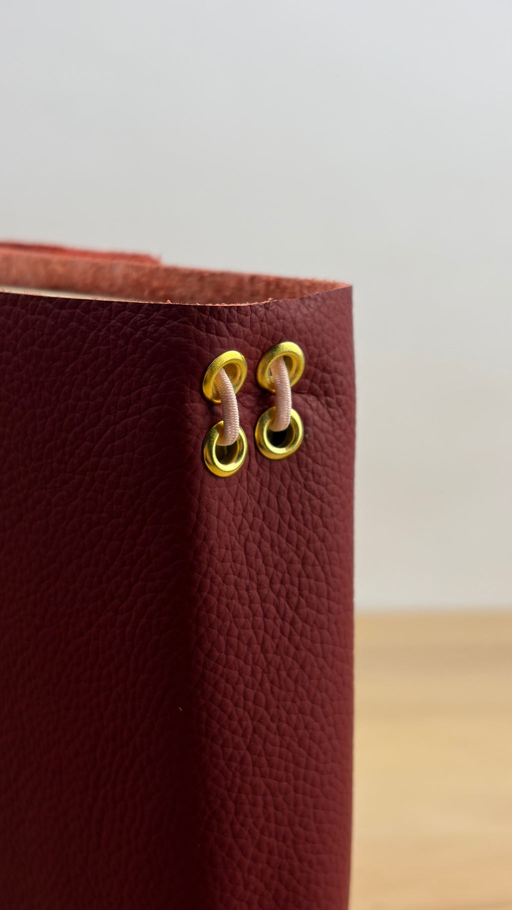 A5 Echtleder Journal Cover | Hellrot