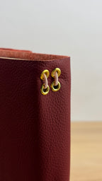 A5 Echtleder Journal Cover | Hellrot