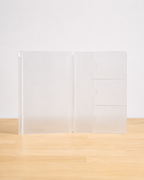 Transparente A5 Zip-Einlage für Journal Cover
