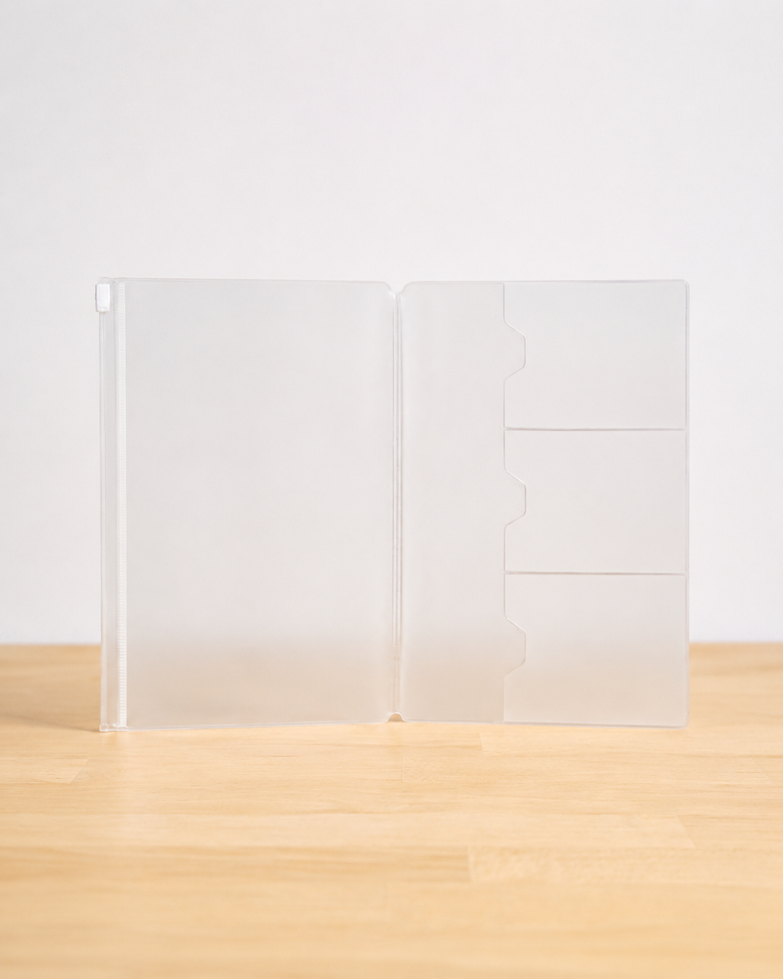 Transparente A5 Zip-Einlage für Journal Cover
