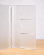 Transparente A5 Zip-Einlage für Journal Cover