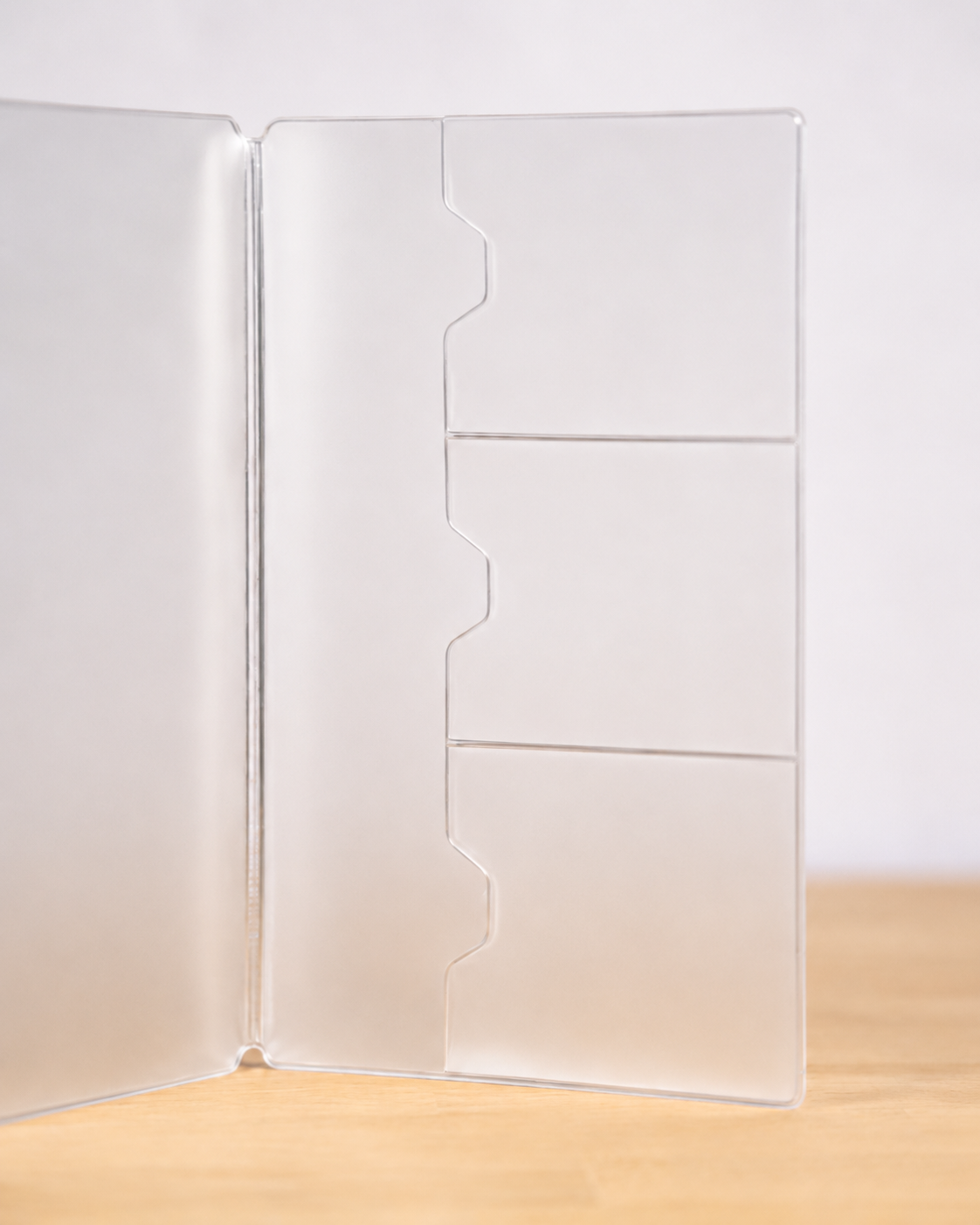 Transparente A5 Zip-Einlage für Journal Cover