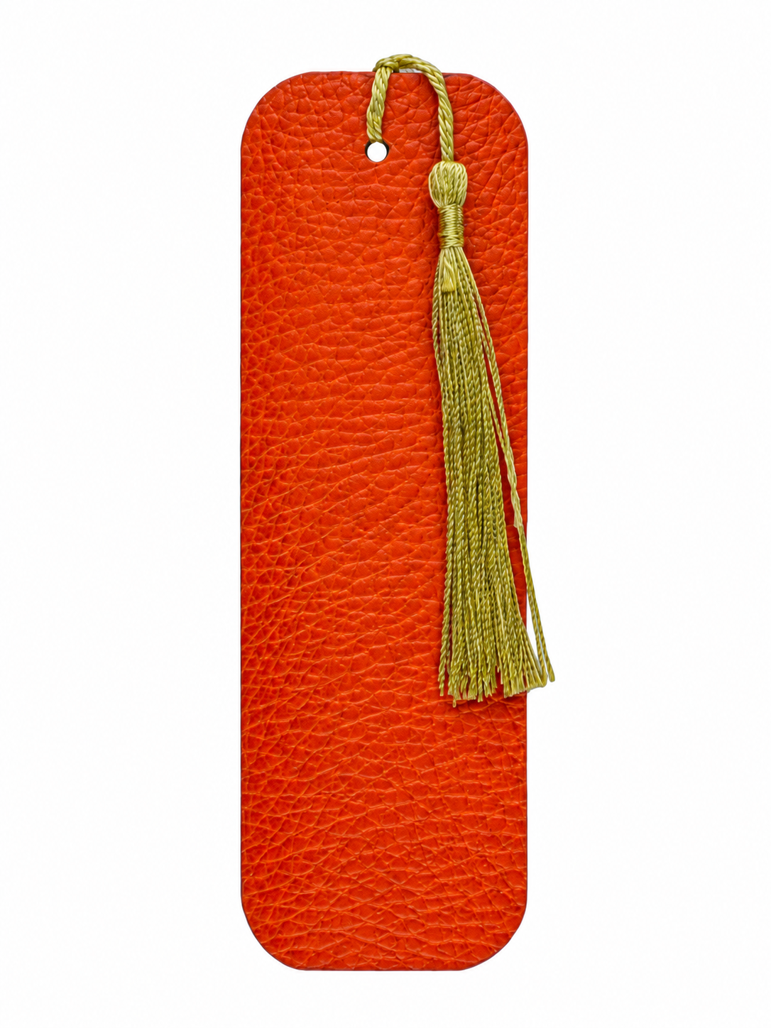 Lesezeichen Echtleder | Orange