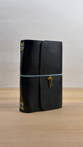 A6 Echtleder Journal Cover | Dunkelblau
