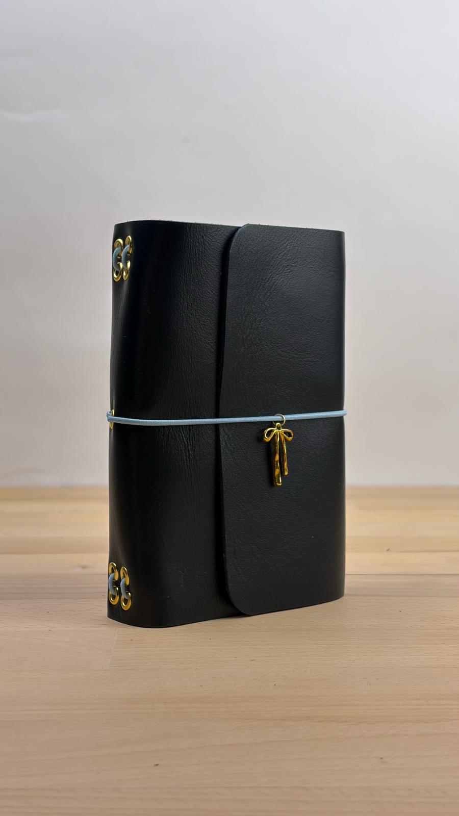 A6 Echtleder Journal Cover | Dunkelblau