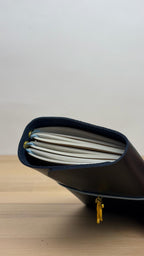 A6 Echtleder Journal Cover | Dunkelblau