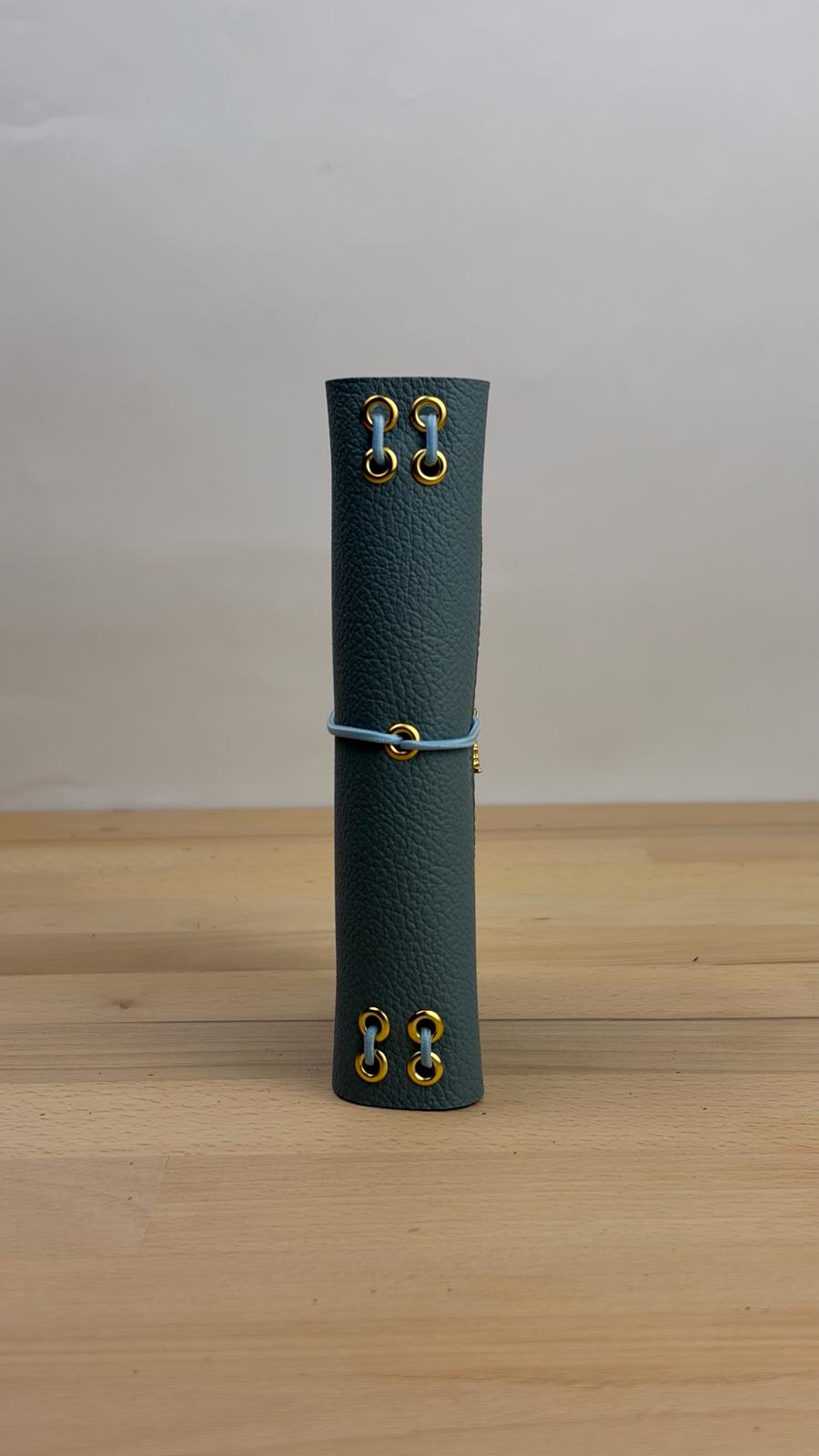 A6 Kunstleder Journal Cover | Hellblau
