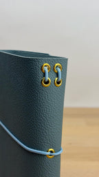 A6 Kunstleder Journal Cover | Hellblau