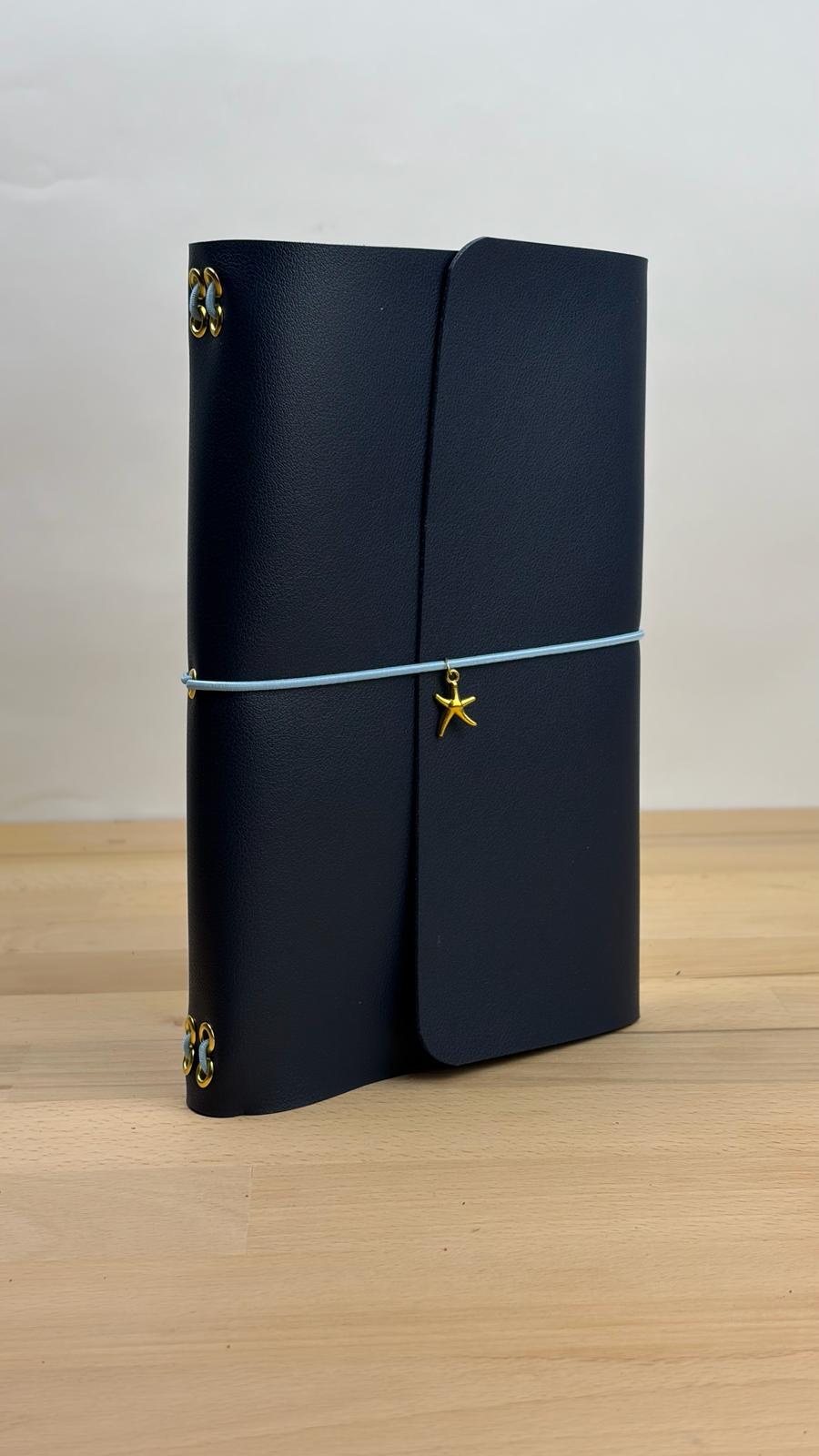 A5 Kunstleder Journal Cover | Dunkelblau