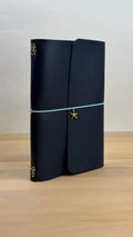 A5 Kunstleder Journal Cover | Dunkelblau