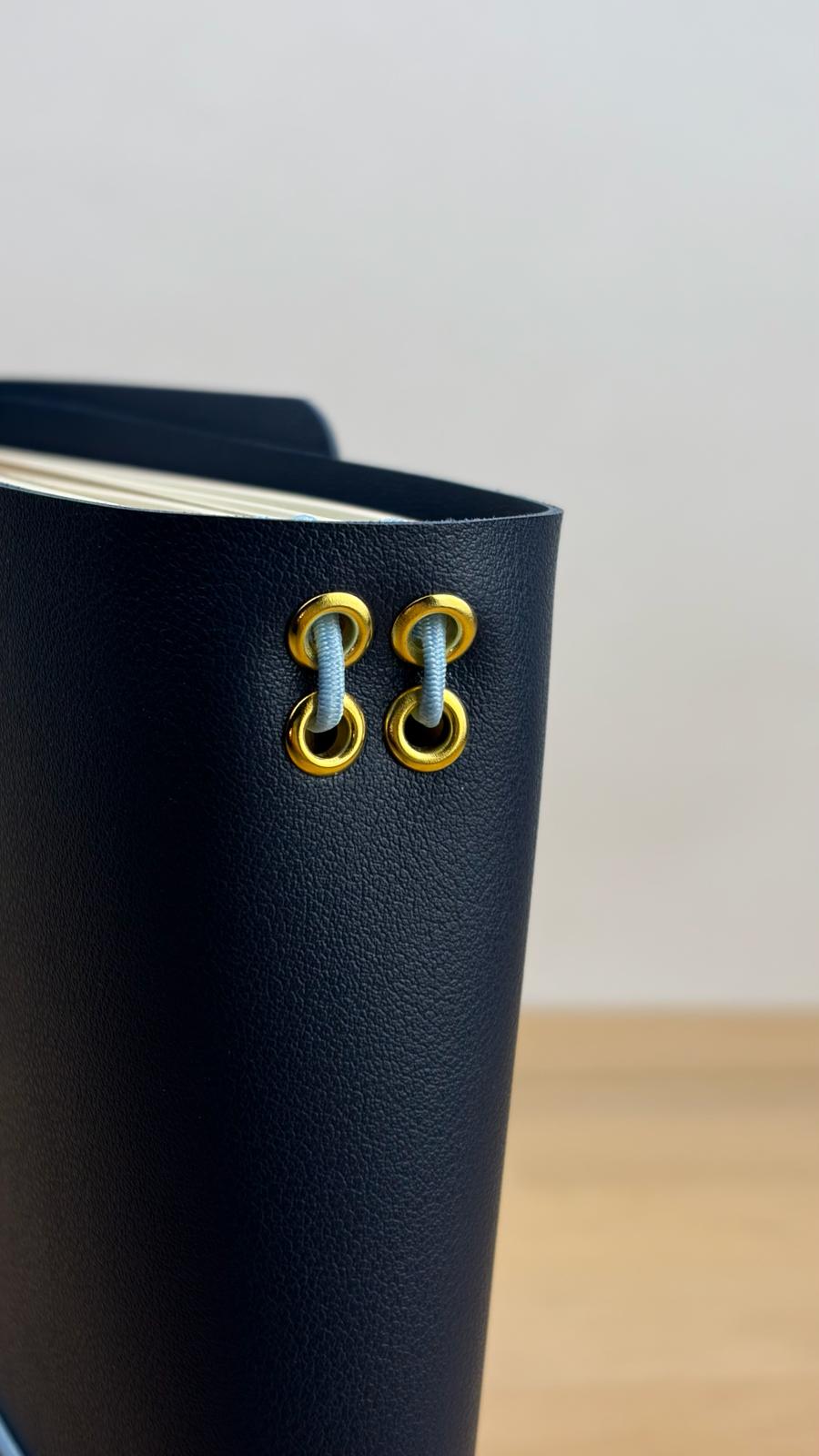 A5 Kunstleder Journal Cover | Dunkelblau