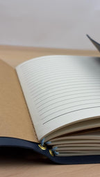 A5 Kunstleder Journal Cover | Dunkelblau