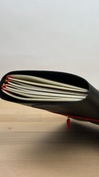 A5 Kunstleder Journal Cover | Schwarz