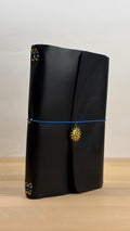 A5 Echtleder Journal Cover | Dunkelblau
