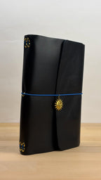 A5 Echtleder Journal Cover | Dunkelblau
