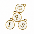 Charm | Buchstaben | Gold-Weiß