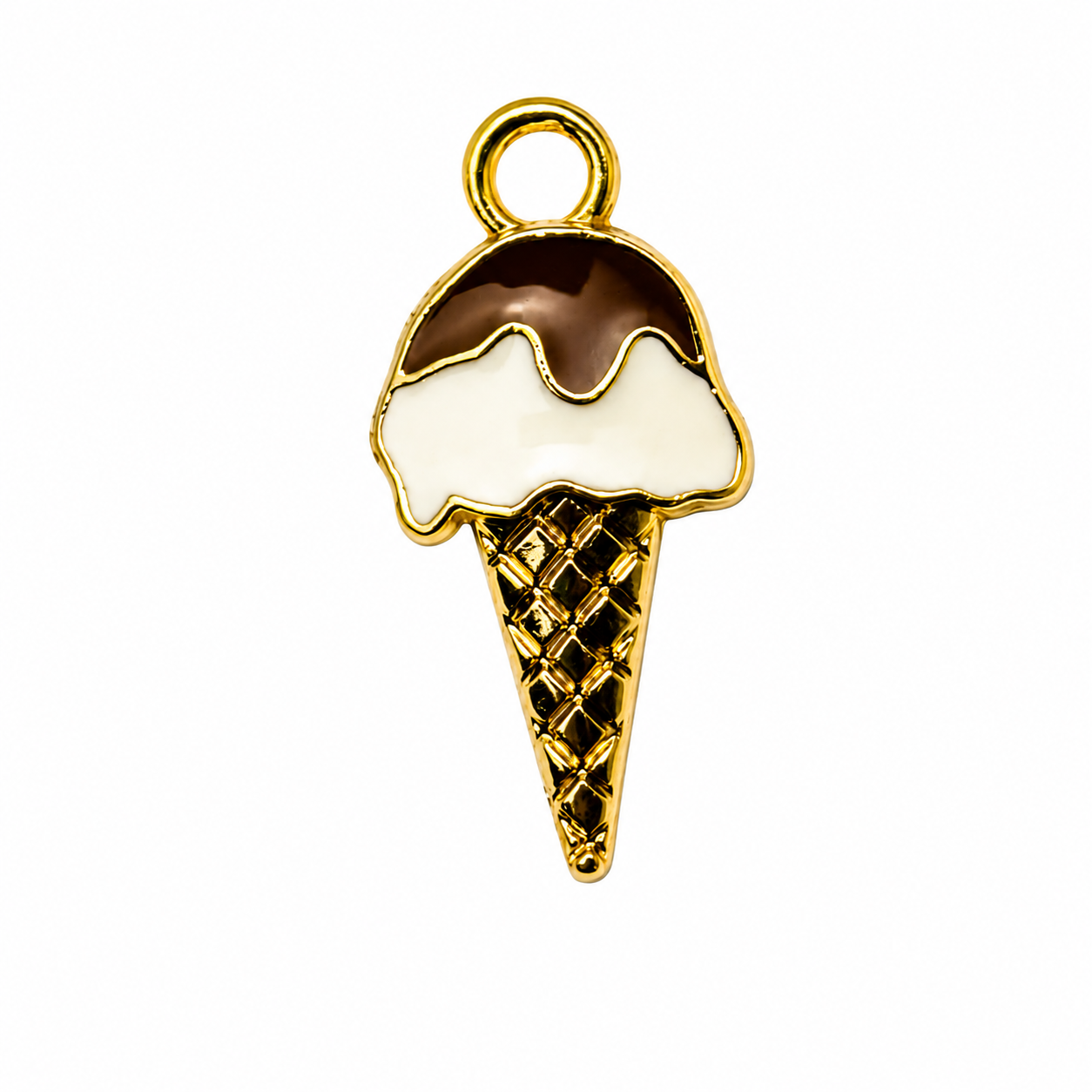 Charm | Eis Braun | Gold